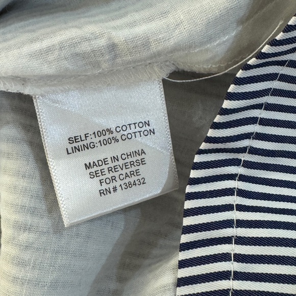 EUC ModCloth Broadcast Coordinator Striped Blue Floral Shirt Dress - Picture 8 of 9